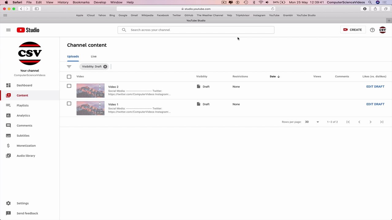 How to USE YouTube - Delete Many Videos At the Same Time on YouTube | Tutorial 33