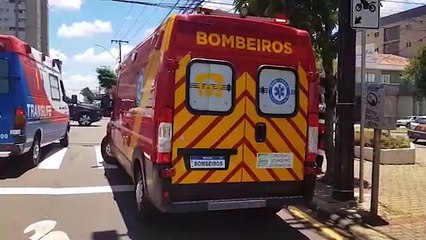 Adolescente não habilitado fica ferido em acidente de moto na Avenida Toledo