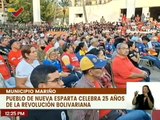 Con un acto cívico militar celebraron en Nueva Esparta los 25 años de Revolución Bolivariana