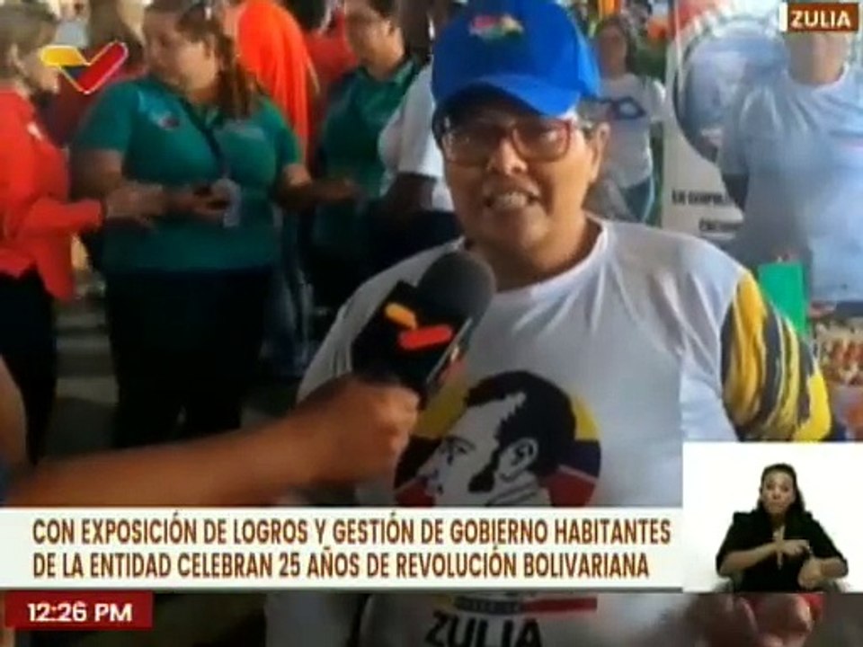 Zulianos exponen los avances sociales de la Revolución Bolivariana en 25 años