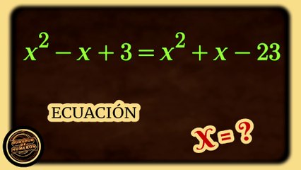Una ECUACIÓN fascinante desarrollada paso a paso. (Video 13). A fascinating EQUATION developed step by step. (Video 13).