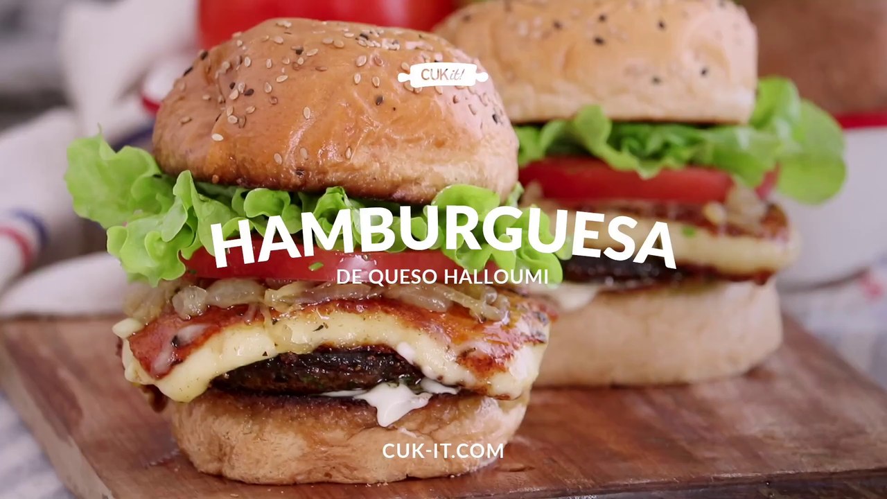 HALLOUMI BURGER ｜ Sandwich de Queso y Portobello - CUKit!