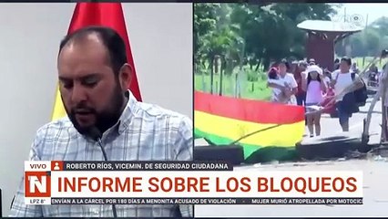 Viceministro sobre bloqueos
