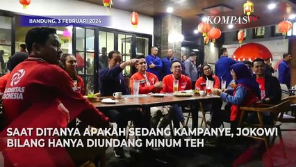Jokowi Minum Teh Bareng Kaesang dan Kader PSI di Bandung, Bahas Apa?
