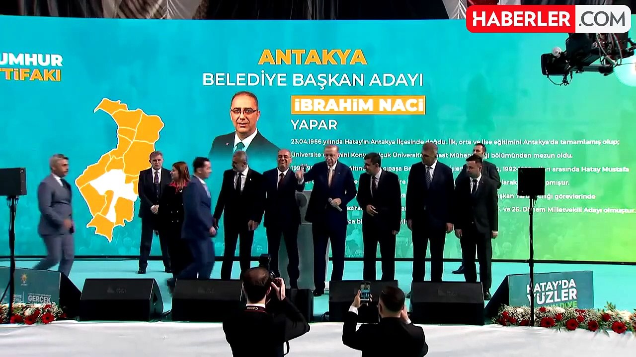 Cumhurbaşkanı Erdoğan, AK Parti'nin Hatay ilçe belediye başkan adaylarını tanıttı