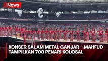 Berpakaian Serba Merah, 700 Penari Tampil di Konser Salam Metal Ganjar - Mahfud