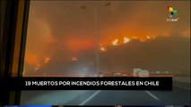 teleSUR Noticias 14:30 03-02: Gobierno chileno confirma 19 decesos por incendios forestales