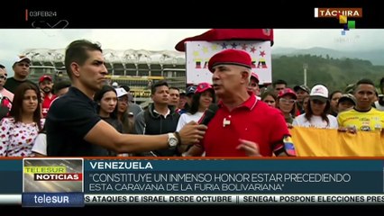 下载视频: Inicia caravana “Furia Bolivariana” desde Táchira a Caracas