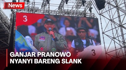 Tampil Bareng Slank, Ganjar Nyanyikan Lagu “Ku Tak Bisa”
