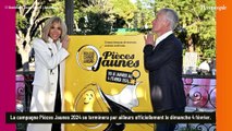Brigitte Macron, rayonnante en compagnie de Laura Tenoudji et Christian Estrosi, soudés pour les Pièces Jaunes