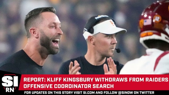 Kliff Kingsbury Withdraws From Raiders’ Offensive Coordinator Search, per Report