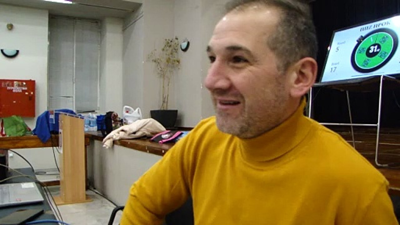 Ο κ. Γιάννης Κουμπούρας, πρόεδρος τής Αθλητικής Ακαδημίας Αιγάλεω (βίντεο MAH06285)