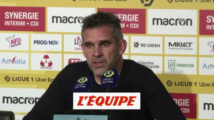 Gourvennec : « Un but refusé très, très, très limite » - Foot - L1 - Nantes