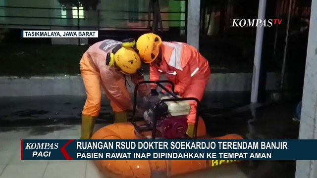 Akibat Diguyur Hujan Deras, RSUD Dokter Soekarjo Tasikmalaya Terendam Banjir