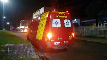 Download Video: Motociclista fica ferido em acidente na Avenida Carlos Gomes