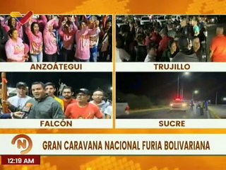 Abanderados encabezan caravana de la dignidad en Falcón y reafirman su compromiso con la Revolución