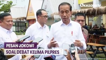 Pesan Jokowi soal Debat Kelima Pilpres: Sampaikan Substansial, Tidak Personal