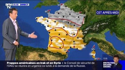 Un ciel couvert sur le nord du pays, du soleil plus au sud et des températures au-dessus des normales de saison ce dimanche