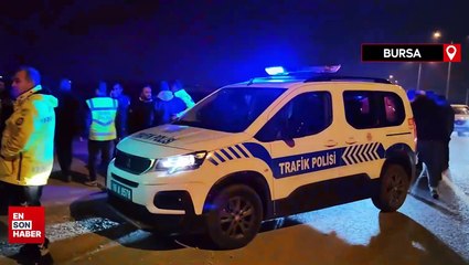 Bursa'da ekiplerden kaçan sürücü yakalanınca yardım istedi