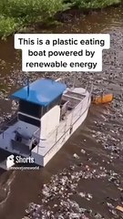 Plastic Eating Boat #shorts #shortsvideo #video #viral #innovationhub