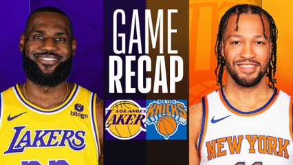 Game Recap: Lakers 113, Knicks 105