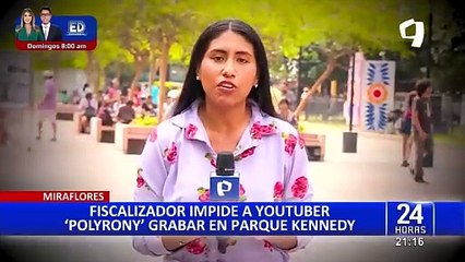 Miraflores: serenos impiden a youtuber grabar en el Parque Kennedy