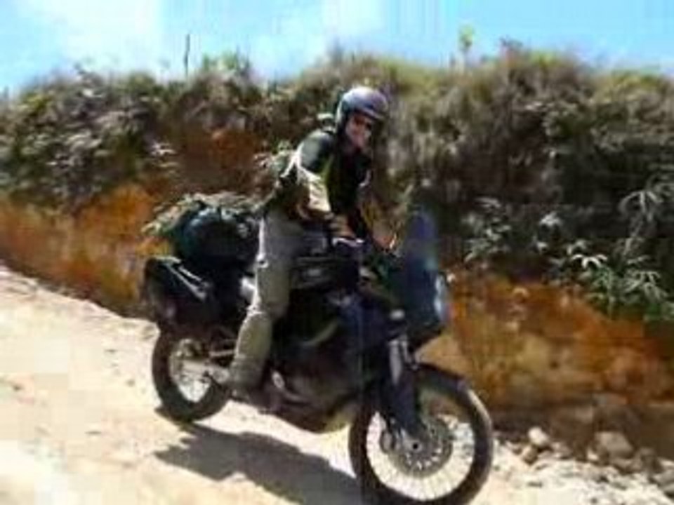 Marc et sa KTM au Costa Rica 2008