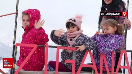 Zigana yarı yıl tatilinde dolup taştı