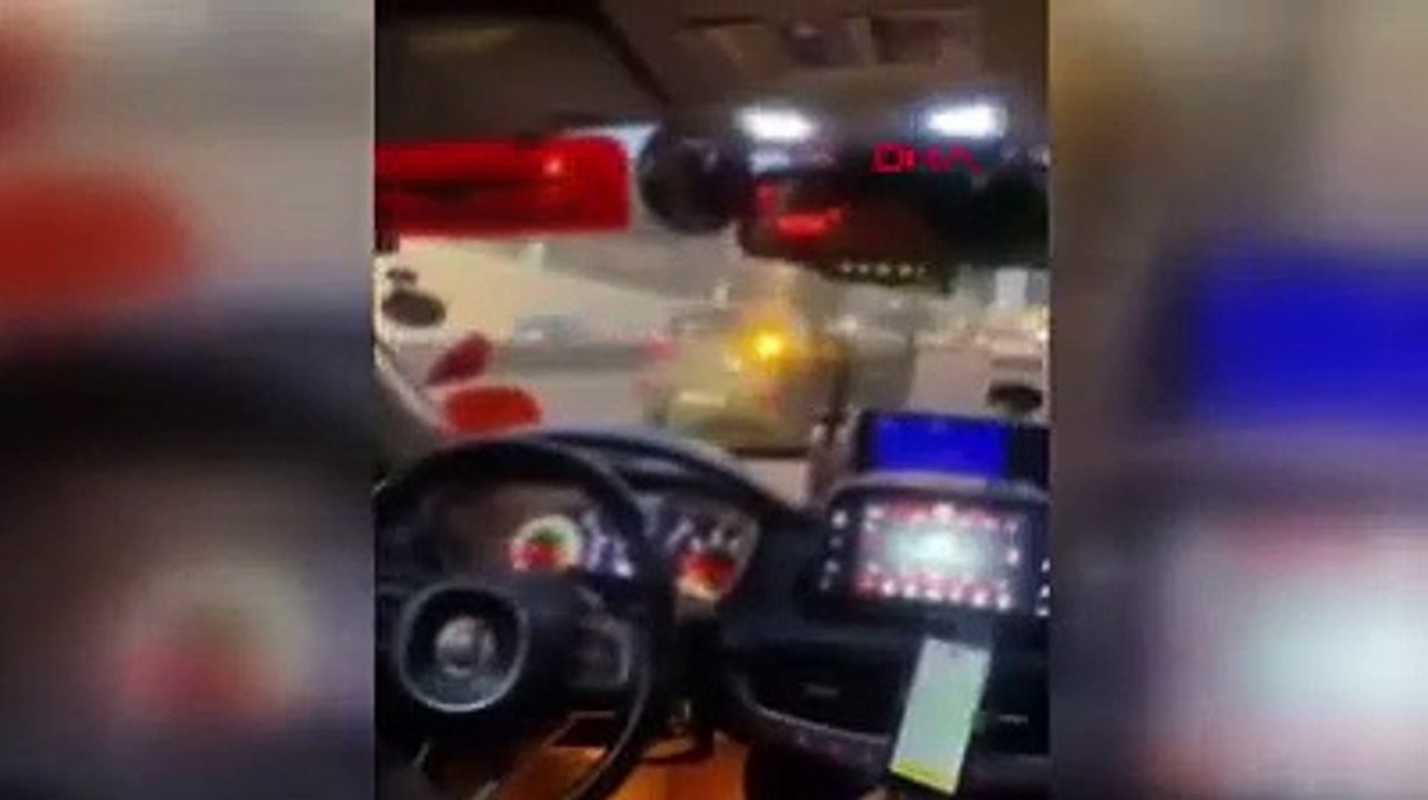 Çekmeköy'de seyir halindeki araçtan düşen kadını zorla araca bindirdi