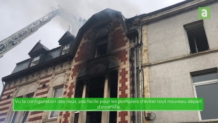 Incendie à la rue des Fossés à Virton