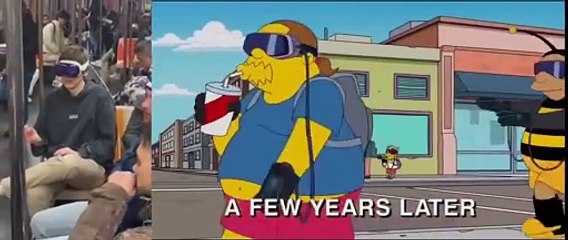 APPLE VISION PRO SIMPSONS ALWAYS GETTING IT RIGHT