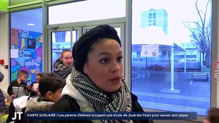 CARTE SCOLAIRE / Les parents d'élèves occupent une école de Joué -lès-Tours pour sauver une classe