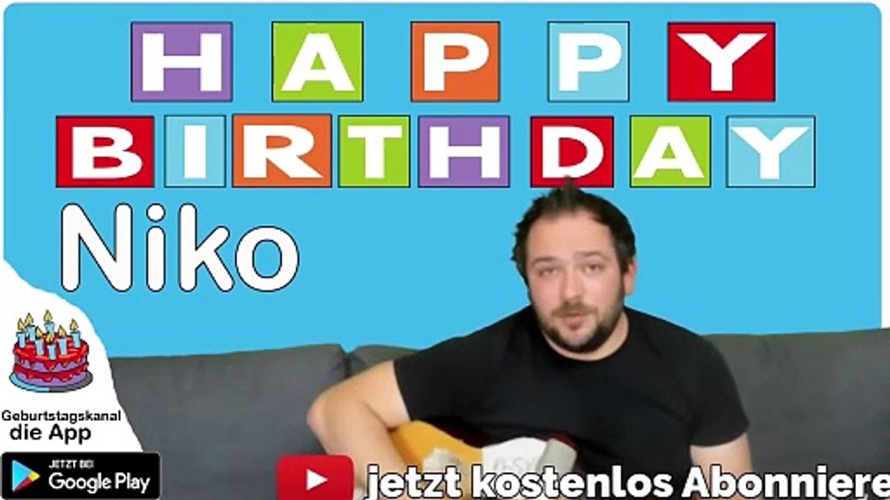 Happy Birthday, Niko! Geburtstagsgrüße an Niko