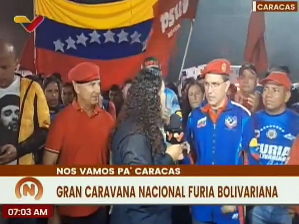 Furia Bolivariana de Táchira, Mérida y Barinas llega a Caracas para conmemorar 32 años del 4F