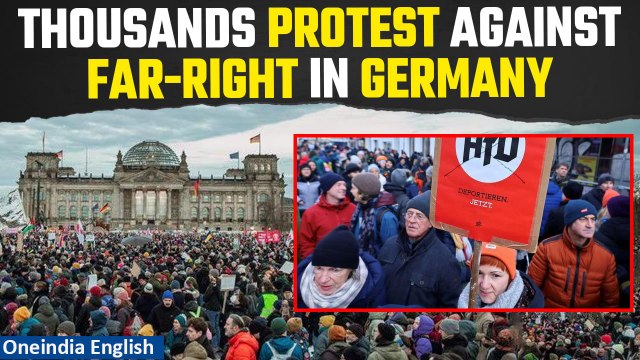Germany: 200,000 people protest across Germany against far-right AfD party | Oneindia News