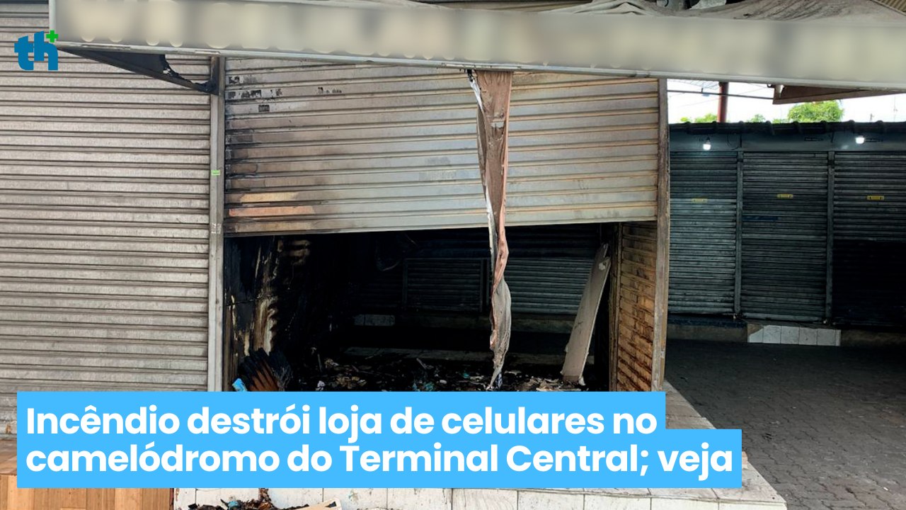 Incêndio destrói loja de celulares no camelódromo do Terminal Central de Campinas