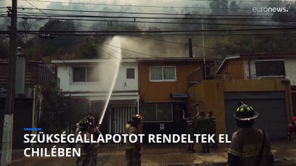 Tomboló erdőtüzek miatt szükségállapot Chilében