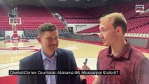 CowbellCorner Courtside:  Alabama 99, Mississippi State 67