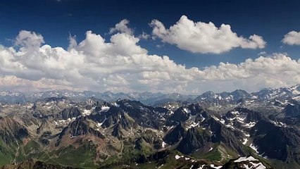 Landscape of a mountain range