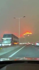 Images incroyables des feux de foret au Chili