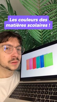 Les couleurs des matières scolaires !