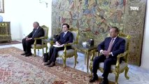 الرئيس عبد الفتاح السيسي يستقبل وزير الخارجية الفرنسي ويجتمع مع وزير العدل