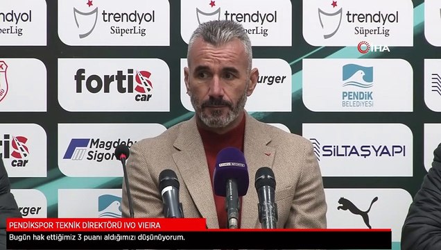 Ivo Vieira: Bugün hak ettiğimiz 3 puanı aldığımızı düşünüyorum