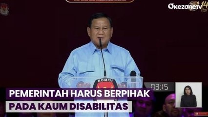 Prabowo Subianto Sebut Pemerintah Harus Berpihak pada Kaum Disabilitas