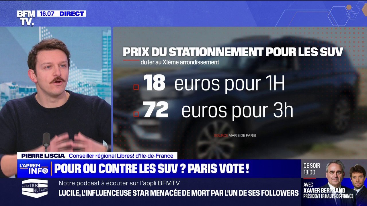Votation contre les SUV à Paris: Pierre Liscia dénonce "une mesure profondément anti-sociale"