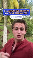 Une astuce sur Chat GPT que vous ne connaissez pas 