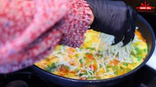 فطور يومي صباحي بالبيض والبندروة في 10 دقائق وشوربة المعكرونة الاقتصادية في 10 دقائق بدون لحوم وصفات سهلة وسريعة 02
