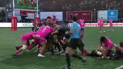TOP 14 - Essai de Théo MILLET (OYO) - Oyonnax Rugby - Stade Français Paris
