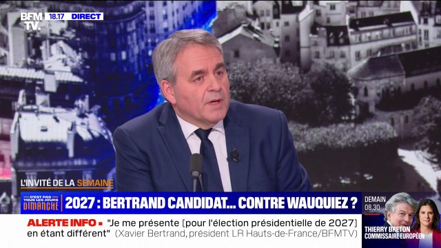 Xavier Bertrand: Laurent Wauquiez est le candidat naturel d'Éric Ciotti, mais ce n'est pas le candidat naturel de LR