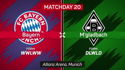 Bayern keep pace at the top with Gladbach win